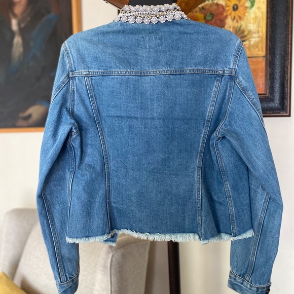Forte Dei Marmi Couture Embellished Denim Jacket (S) - Picture 3 of 6
